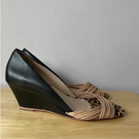 Loeffler Randall D'Orsay Leather Heels Sandals - Picture 1 of 5